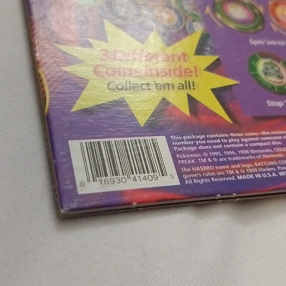 Pokemon Battling Coin Game Packs Hasbro Nintendo Collectible Brass VTG 90s - Picture 11 of 16